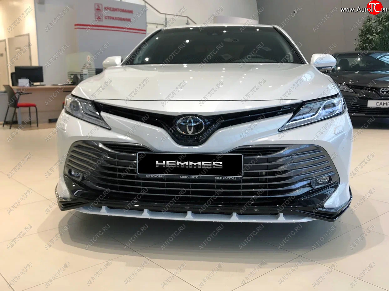 16 899 р. Накладка переднего бампера HEMMES  Toyota Camry  XV70 (2017-2021) дорестайлинг  с доставкой в г. Тамбов