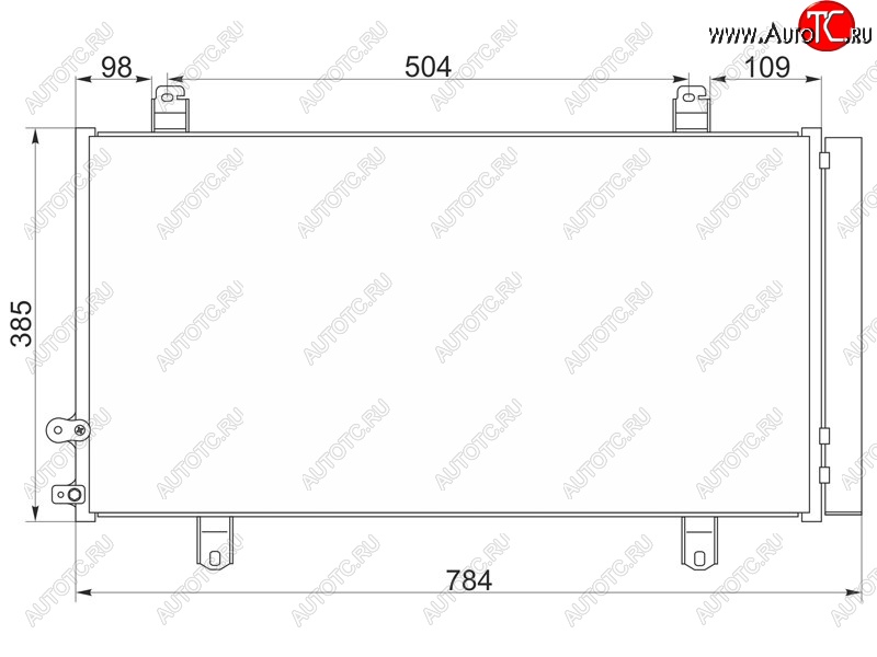 5 249 р. Радиатор кондиционера SAT  Toyota Camry  XV50 (2011-2014) дорестайлинг  с доставкой в г. Тамбов