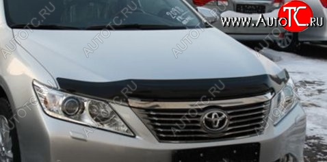 3 299 р. Дефлектор капота NovLine-Autofamily (рестайлинг)  Toyota Camry  XV50 (2011-2014) дорестайлинг  с доставкой в г. Тамбов