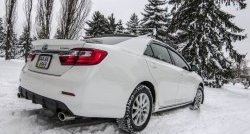 3 599 р. Диффузор заднего бампера Sport  Toyota Camry  XV50 (2011-2014) дорестайлинг (Под окраску, Неокрашенный)  с доставкой в г. Тамбов. Увеличить фотографию 2