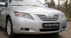 1 169 р. Реснички на фары RA (укороченные) Toyota Camry XV40 дорестайлинг (2006-2008) (Неокрашенные)  с доставкой в г. Тамбов. Увеличить фотографию 3