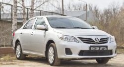 1 569 р. Защитная сетка решетки переднего бампера РА  Toyota Corolla  E150 (2009-2013) седан рестайлинг  с доставкой в г. Тамбов. Увеличить фотографию 5