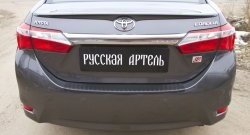 1 129 р. Защитная накладка на задний бампер RA  Toyota Corolla  E180 (2013-2019) дорестайлинг, рестайлинг  с доставкой в г. Тамбов. Увеличить фотографию 3