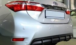 5 799 р. Диффузор заднего бампера Sport  Toyota Corolla  E180 (2013-2019) дорестайлинг, рестайлинг (Неокрашенная)  с доставкой в г. Тамбов. Увеличить фотографию 2