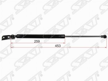 849 р. Левый газовый упор крышки багажника SAT  Toyota Corolla Axio  (E140) седан (2006-2008) дорестайлинг  с доставкой в г. Тамбов. Увеличить фотографию 1