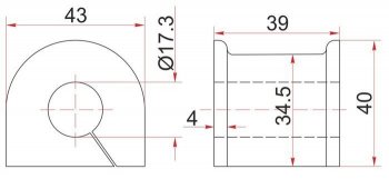 183 р. Резиновая втулка заднего стабилизатора (D=17.3) SAT  Toyota Crown  S150 (1995-2001) седан дорестайлинг, седан рестайлинг  с доставкой в г. Тамбов. Увеличить фотографию 1