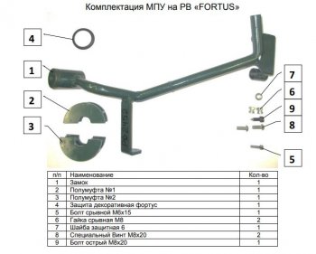 11 599 р. Замок рулевого вала FORTUS (бесштыревой) Toyota Fortuner AN160 дорестайлинг (2015-2020)  с доставкой в г. Тамбов. Увеличить фотографию 3