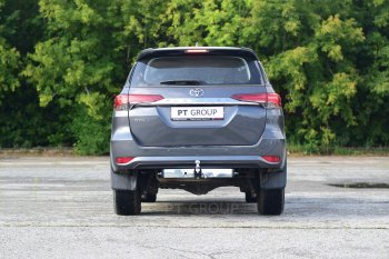 17 149 р. Фаркоп Petroil Tuning (съемный квадрат)  Toyota Fortuner  AN160 (2015-2025) дорестайлинг, рестайлинг (с нержавеющей накладкой)  с доставкой в г. Тамбов. Увеличить фотографию 4