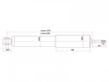 1 559 р. Амортизатор передний LH=RH SAT  Toyota Hiace  H200 (2004-2017) минивэн (Япония) дорестайлинг , минивэн (Япония) 1-ый рестайлинг, минивэн (Япония) 2-ой рестайлинг, минивэн (Япония) 3-ий рестайлинг  с доставкой в г. Тамбов. Увеличить фотографию 1