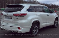 12 999 р. Комплект накладок на колёсные арки TopKontur Design Toyota Highlander XU50 дорестайлинг (2013-2017)  с доставкой в г. Тамбов. Увеличить фотографию 3