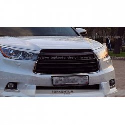 5 399 р. Решётка радиатора TopKontur Design Toyota Highlander XU50 дорестайлинг (2013-2017)  с доставкой в г. Тамбов. Увеличить фотографию 3