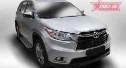 9 089 р. Пороги из алюминиевого профиля Souz-96  Toyota Highlander  XU50 (2013-2017) дорестайлинг  с доставкой в г. Тамбов. Увеличить фотографию 1