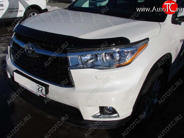 3 089 р. Дефлектор капота SIM Toyota Highlander XU50 дорестайлинг (2013-2017)  с доставкой в г. Тамбов