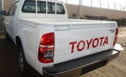 21 599 р. Накладка на задний бампер Vigo CT  Toyota Hilux  AN20,AN30 (2011-2016)  2-ой рестайлинг (Неокрашенная)  с доставкой в г. Тамбов. Увеличить фотографию 1