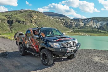 55 999 р. Бампер передний силовой РИФ  Toyota Hilux  AN20,AN30 (2011-2016)  2-ой рестайлинг (С доп. фарами и защитой бачка омывателя)  с доставкой в г. Тамбов. Увеличить фотографию 5