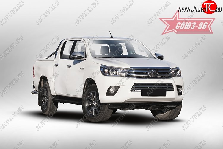 7 289 р. Декоративный элемент воздухозаборника Souz-96 (d16) Toyota Hilux AN120 дорестайлинг (2016-2020)  с доставкой в г. Тамбов