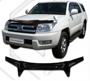 Дефлектор капота (N215) CA-Plastiс Toyota Hilux Surf N210 дорестайлинг (2002-2005)