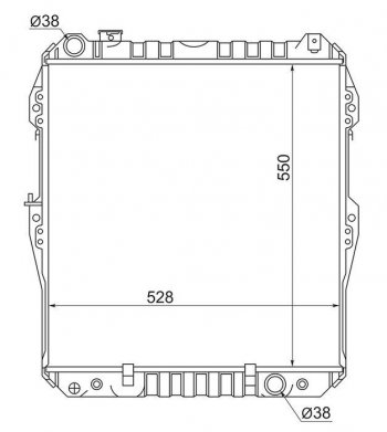23 649 р. Радиатор двигателя SAT  Toyota Hilux Surf  N120,N130 (1989-1991) 5 дв. дорестайлинг  с доставкой в г. Тамбов. Увеличить фотографию 1