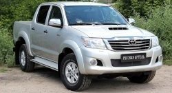 1 749 р. Защитная сетка решетки переднего бампера (рестайлинг) РА  Toyota Hilux  AN20,AN30 (2011-2016)  2-ой рестайлинг  с доставкой в г. Тамбов. Увеличить фотографию 2