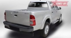 9 899 р. Пороги из алюминиевого профиля Souz-96 Toyota Hilux AN20,AN30  2-ой рестайлинг (2011-2016)  с доставкой в г. Тамбов. Увеличить фотографию 2