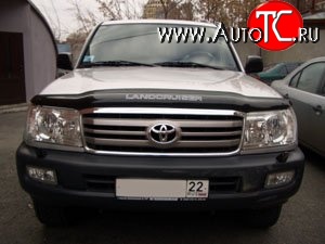 3 169 р. Дефлектор капота NovLine Toyota Land Cruiser 100 1-ый рестайлинг (2002-2005)  с доставкой в г. Тамбов