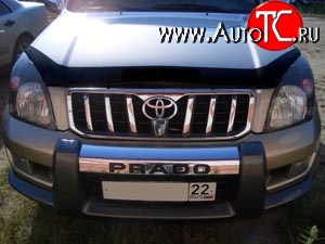 3 689 р. Дефлектор капота NovLine  Toyota Land Cruiser Prado  J120 (2002-2009)  с доставкой в г. Тамбов