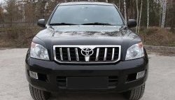 1 249 р. Реснички RA на фары Toyota Land Cruiser Prado J120 (2002-2009) (Неокрашенные)  с доставкой в г. Тамбов. Увеличить фотографию 3