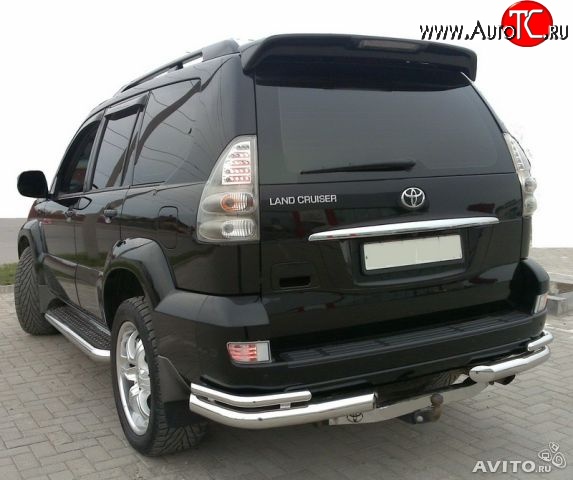 7 899 р. Спойлер Style Toyota Land Cruiser Prado J120 (2002-2009) (Неокрашенный)  с доставкой в г. Тамбов