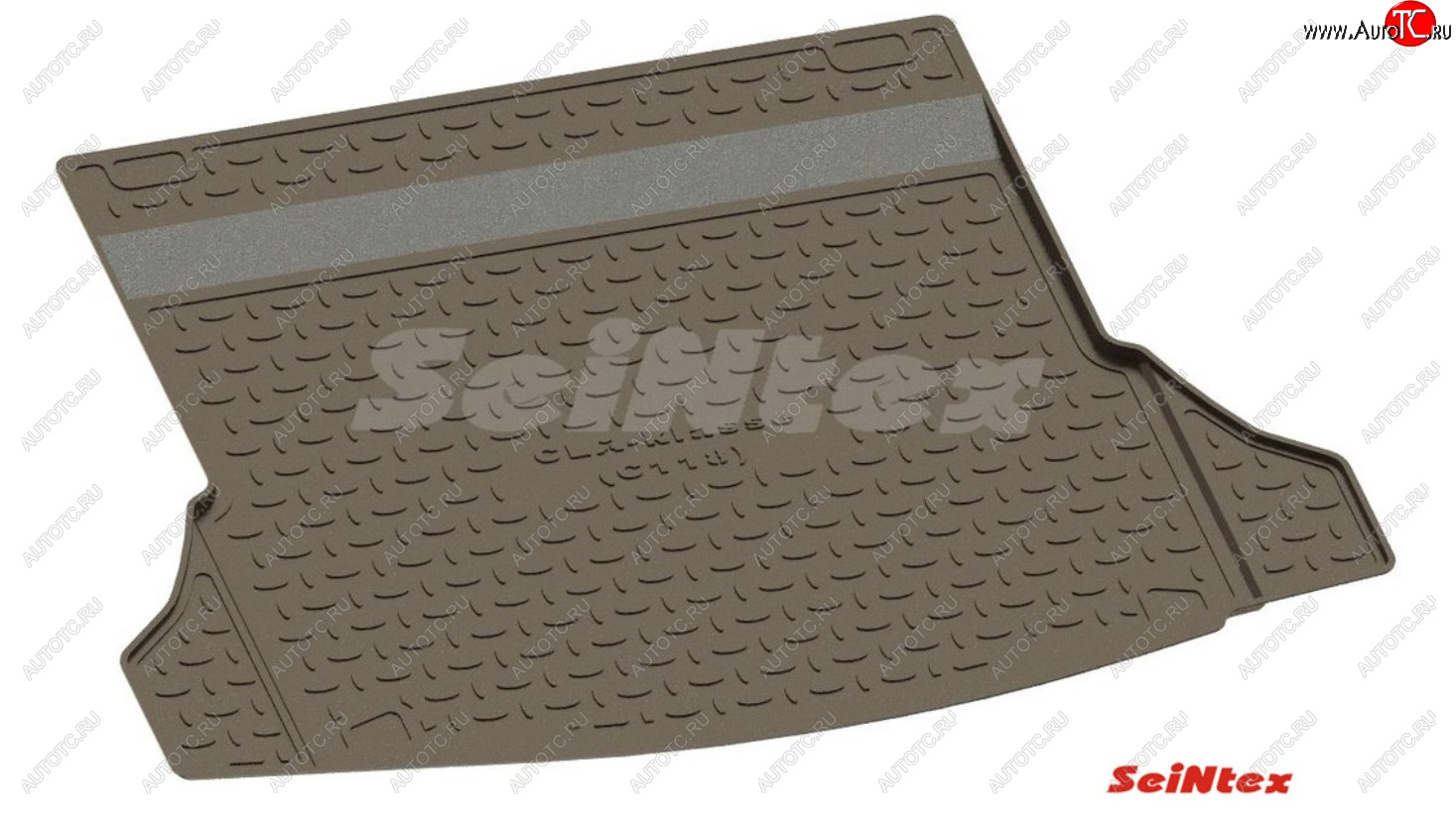 1 429 р. Коврик в багажник SeiNtex (полимерный)  Toyota Land Cruiser Prado  J120 (2002-2009) (Цвет: черный)  с доставкой в г. Тамбов