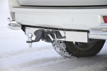 15 249 р. Фаркоп Petroil Tuning (съемный квадрат) Toyota Land Cruiser Prado J150 дорестайлинг (2009-2013)  с доставкой в г. Тамбов. Увеличить фотографию 2