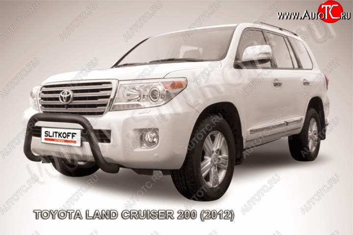 17 999 р. Кенгурятник d76 низкий мини Toyota Land Cruiser 200 1-ый рестайлинг (2012-2015) (Цвет: серебристый)  с доставкой в г. Тамбов