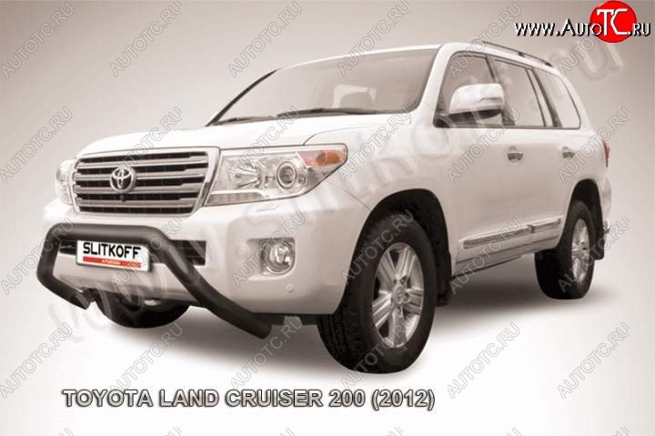 17 999 р. Кенгурятник d76 низкий широкий мини Toyota Land Cruiser 200 1-ый рестайлинг (2012-2015) (Цвет: серебристый)  с доставкой в г. Тамбов