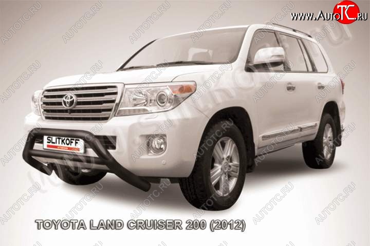 21 699 р. Кенгурятник d76 низкий широкий с перемычкой Toyota Land Cruiser 200 1-ый рестайлинг (2012-2015) (Цвет: серебристый)  с доставкой в г. Тамбов