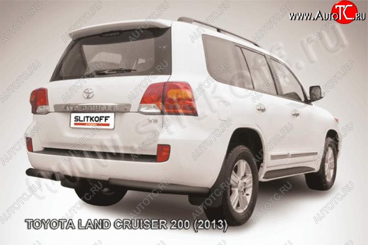 8 799 р. Уголки d76  Toyota Land Cruiser  200 (2012-2015) 1-ый рестайлинг (Цвет: серебристый)  с доставкой в г. Тамбов