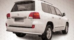 Защита заднего бампера Slitkoff (Ø 76 мм) Toyota (Тойота) Land Cruiser (Лэнд)  200 (2012-2015) 200 1-ый рестайлинг