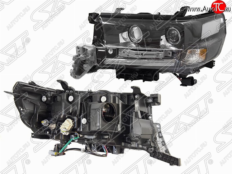 22 999 р. Левая фара передняя SAT LED EXECUTIVE BLACK/WHITE  Toyota Land Cruiser  200 (2015-2021) 2-ой рестайлинг  с доставкой в г. Тамбов