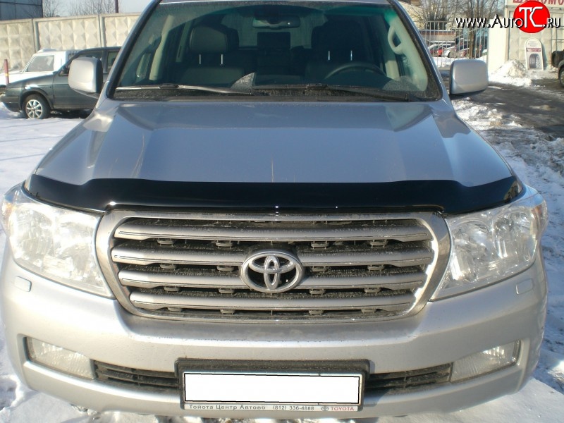 3 169 р. Дефлектор капота NovLine Toyota Land Cruiser 200 дорестайлинг (2007-2012)  с доставкой в г. Тамбов