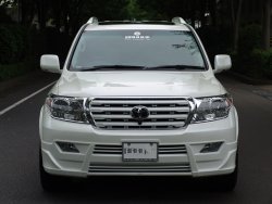 11 949 р. Накладка на передний бампер BRANEW Toyota Land Cruiser 200 дорестайлинг (2007-2012) (Неокрашенная)  с доставкой в г. Тамбов. Увеличить фотографию 3