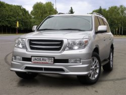 16 649 р. Накладка на передний бампер JAOS Toyota Land Cruiser 200 дорестайлинг (2007-2012) (Неокрашенная)  с доставкой в г. Тамбов. Увеличить фотографию 4