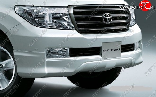 9 299 р. Накладка на передний бампер ORIGINAL Toyota Land Cruiser 200 дорестайлинг (2007-2012) (Неокрашенная)  с доставкой в г. Тамбов