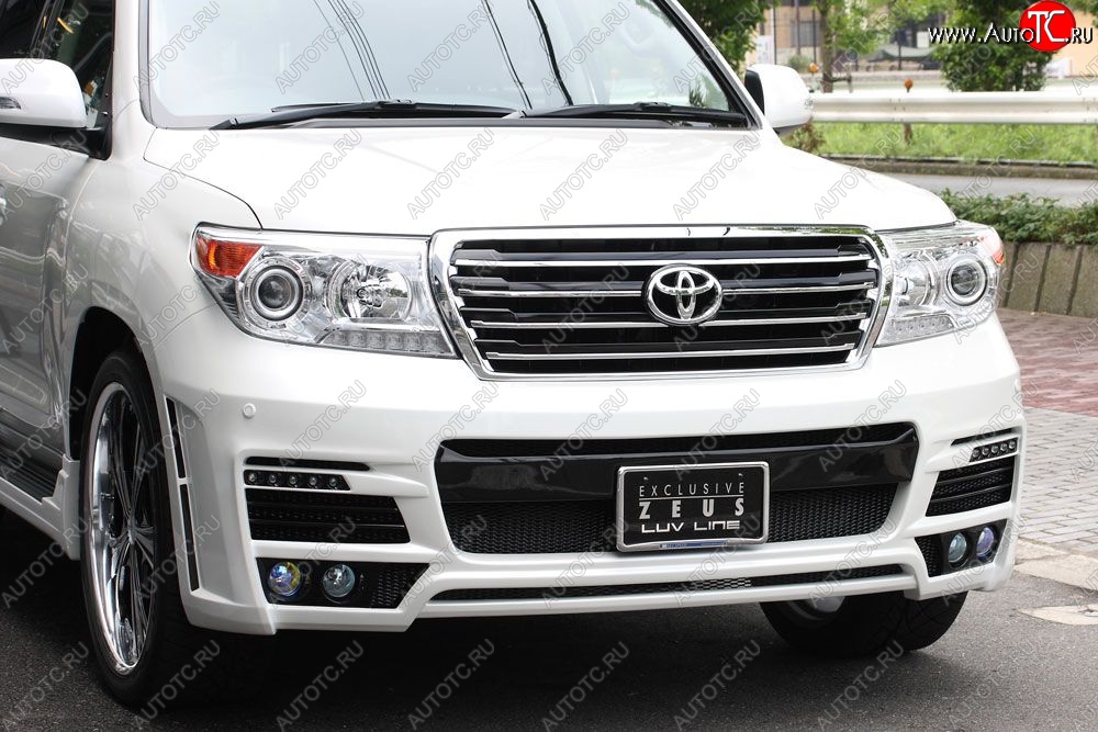 26 249 р. Передний бампер ZEUS LUV LINE Toyota Land Cruiser 200 дорестайлинг (2007-2012) (Неокрашенный)  с доставкой в г. Тамбов