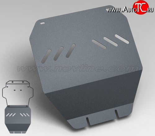 1 169 р. Защита коробки передач Novline (2008-2009) (4.7/4.5, АКПП, 3 мм) Toyota Land Cruiser 200 дорестайлинг (2007-2012)  с доставкой в г. Тамбов