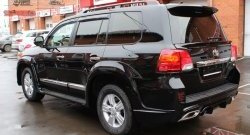 8 149 р. Накладка Wald Black Bison на заднюю дверь автомобиля Toyota Land Cruiser 200 дорестайлинг (2007-2012) (Большая накладка)  с доставкой в г. Тамбов. Увеличить фотографию 6