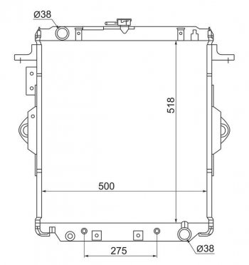 13 499 р. Радиатор двигателя SAT  Toyota Land Cruiser  78 (1990-1996)  с доставкой в г. Тамбов. Увеличить фотографию 1