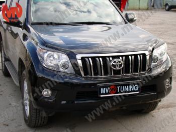 1 599 р. Реснички на фары JAOS  Toyota Land Cruiser Prado  J150 (2009-2013) дорестайлинг (Неокрашенные)  с доставкой в г. Тамбов. Увеличить фотографию 5