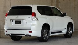 14 099 р. Пластиковые пороги Mz SPEED Toyota Land Cruiser Prado J150 дорестайлинг (2009-2013)  с доставкой в г. Тамбов. Увеличить фотографию 2