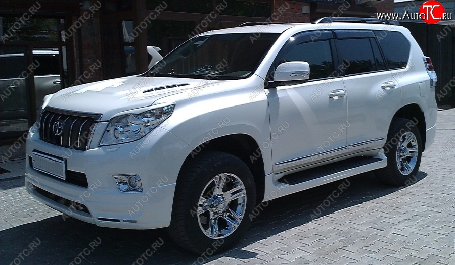 14 099 р. Пластиковые пороги Mz SPEED Toyota Land Cruiser Prado J150 дорестайлинг (2009-2013)  с доставкой в г. Тамбов