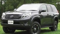 3 489 р. Решётка радиатора Elford Toyota Land Cruiser Prado J150 дорестайлинг (2009-2013) (Неокрашенная)  с доставкой в г. Тамбов. Увеличить фотографию 6