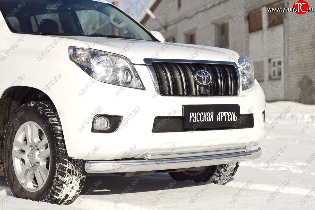 669 р. Зимняя заглушка решетки переднего бампера РА  Toyota Land Cruiser Prado  J150 (2009-2013) дорестайлинг  с доставкой в г. Тамбов