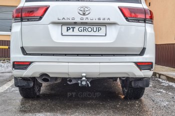 17 469 р. Фаркоп Petroil Tuning (съемный квадрат)  Toyota Land Cruiser  J300 (2021-2025) дорестайлинг  с доставкой в г. Тамбов. Увеличить фотографию 3